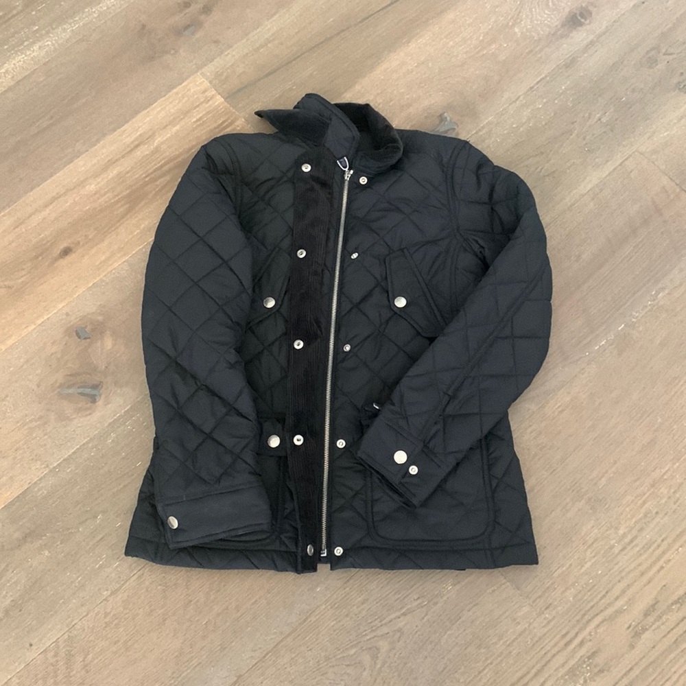 Lauren Ralph Lauren light jacket with corduroy accents.